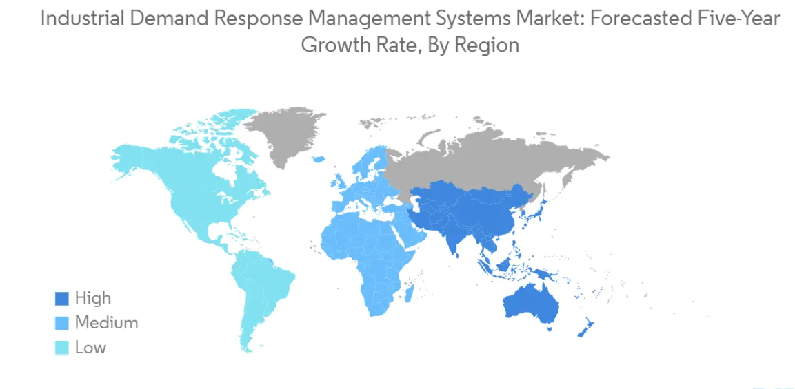Market Analysis of Industrial Demand Response Management Systems Market: Forecasted Growth Rate by Region